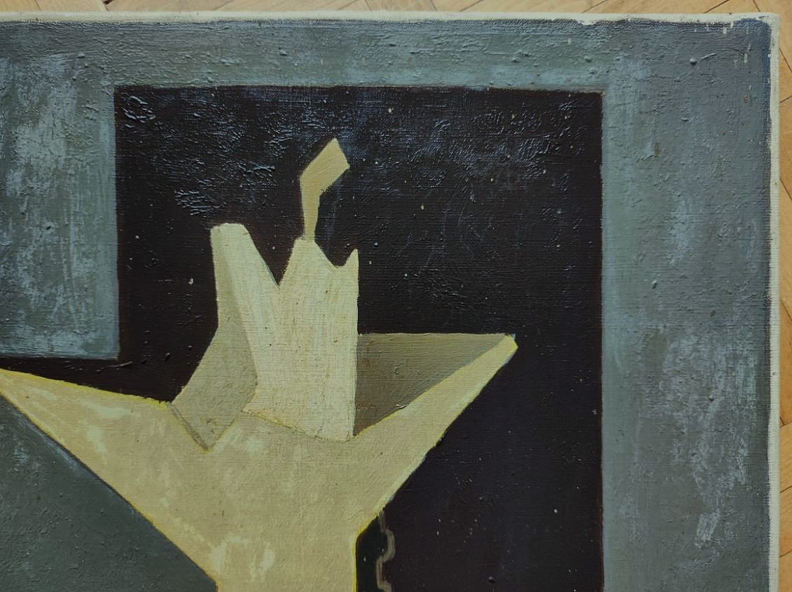 Charles MERANGEL (1908-1993)  Nature morte cubiste 1950. Ecole de Paris Pouyaud Gleizes. Cinéma-photo-2