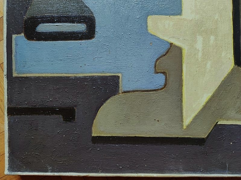 Charles MERANGEL (1908-1993)  Nature morte cubiste 1950. Ecole de Paris Pouyaud Gleizes. Cinéma-photo-4