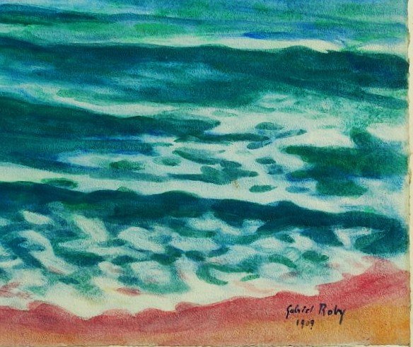 Gabriel Roby (1878-1917) Mer, Pays Basque 1909. Symboliste, Nabi, Sourgen, Zo, Caro-Delvaille-photo-4
