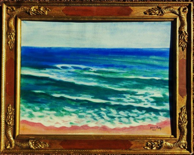 Gabriel Roby (1878-1917) Mer, Pays Basque 1909. Symboliste, Nabi, Sourgen, Zo, Caro-Delvaille