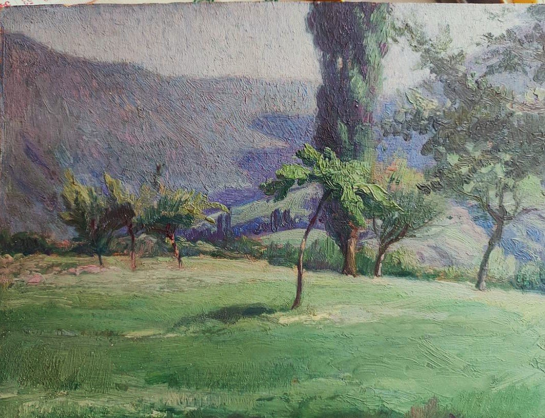 ADOLPHE FAUGERON (1866-1944) Saint Pierre d'Albigny Savoie 1916. Musée d'Orsay, Montagne, Calès-photo-2