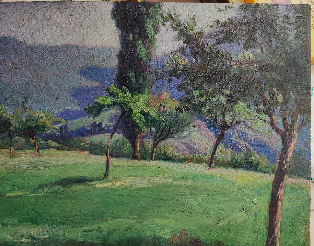 ADOLPHE FAUGERON (1866-1944) Saint Pierre d'Albigny Savoie 1916. Musée d'Orsay, Montagne, Calès-photo-3