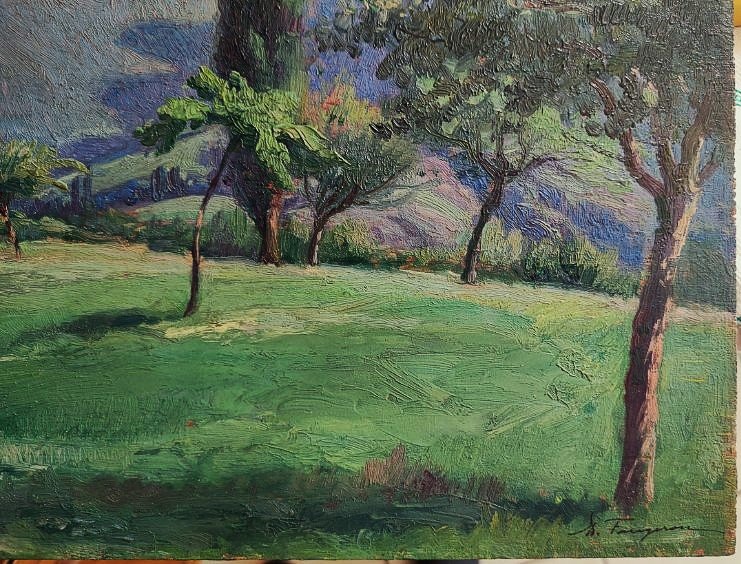 ADOLPHE FAUGERON (1866-1944) Saint Pierre d'Albigny Savoie 1916. Musée d'Orsay, Montagne, Calès-photo-4
