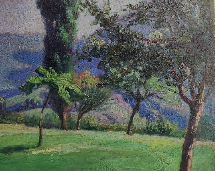 ADOLPHE FAUGERON (1866-1944) Saint Pierre d'Albigny Savoie 1916. Musée d'Orsay, Montagne, Calès-photo-1