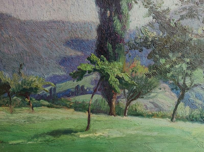ADOLPHE FAUGERON (1866-1944) Saint Pierre d'Albigny Savoie 1916. Musée d'Orsay, Montagne, Calès-photo-5