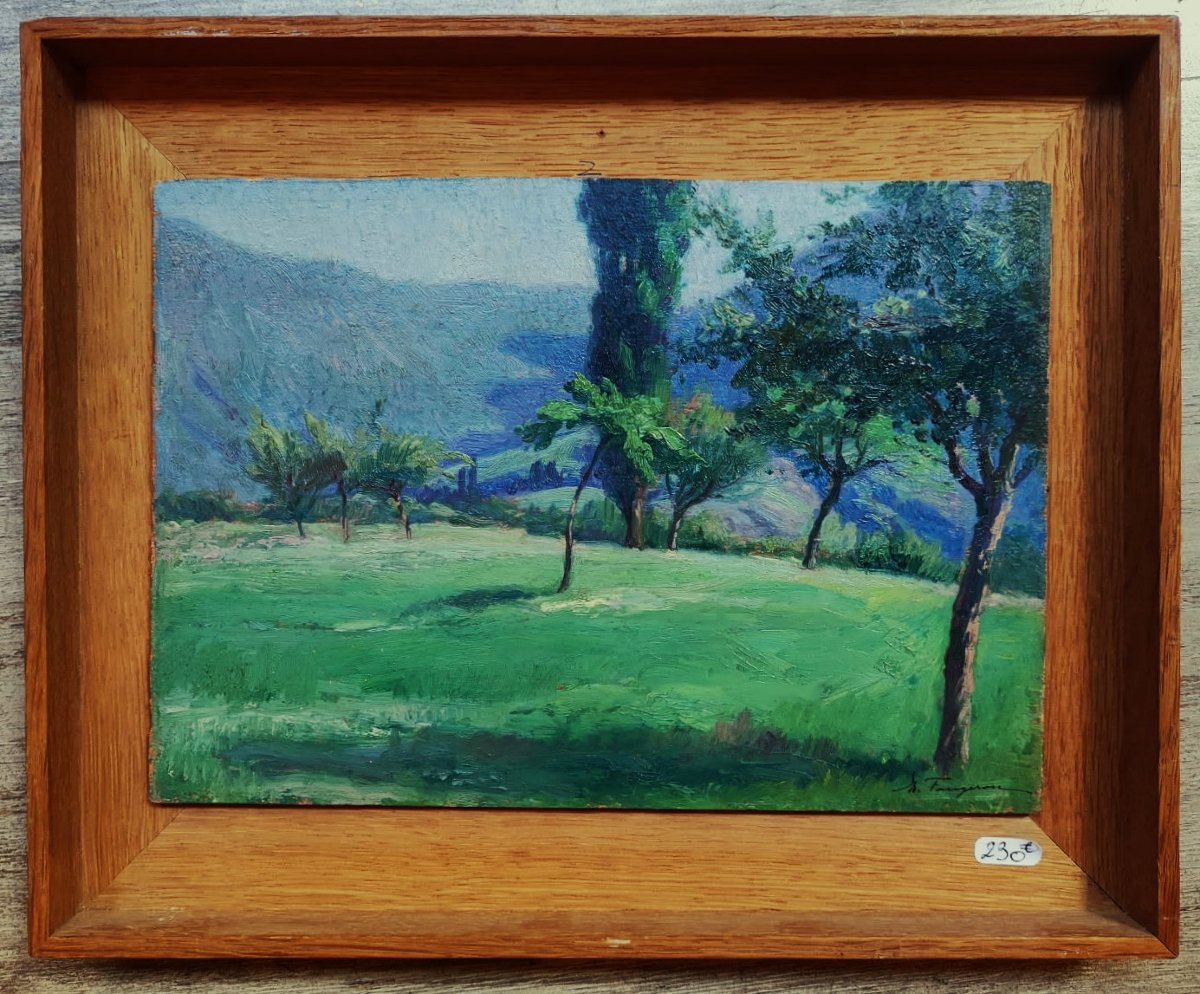 Adolphe Faugeron (1866–1944) Saint-pierre-d'albigny, Savoie, 1916. Musée d'Orsay, Mountain, Calès