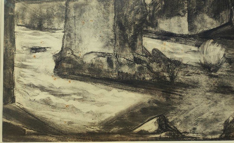 Léon Detroy (1859-1955) Passerelle de la Folie sur la Sedelle. Ecole de Crozant, Guillaumin...-photo-2