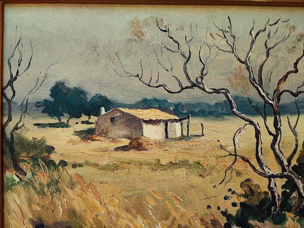 Mario Pinetti (1895-1965) Cabane de pêcheur, Ile d'Oléron. Atlantique, Lessieux, Boucart, Suire-photo-2