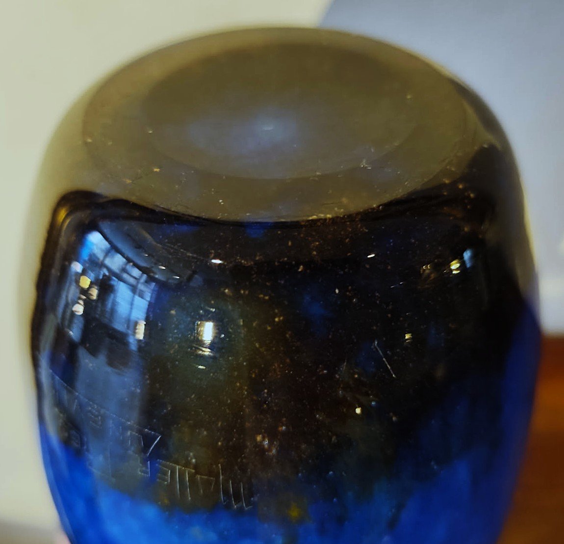 2 vases d'époque Art Déco 1925/1930 par Muller frères Lunéville. Daum, Schneider, Nancy, Gallé-photo-7
