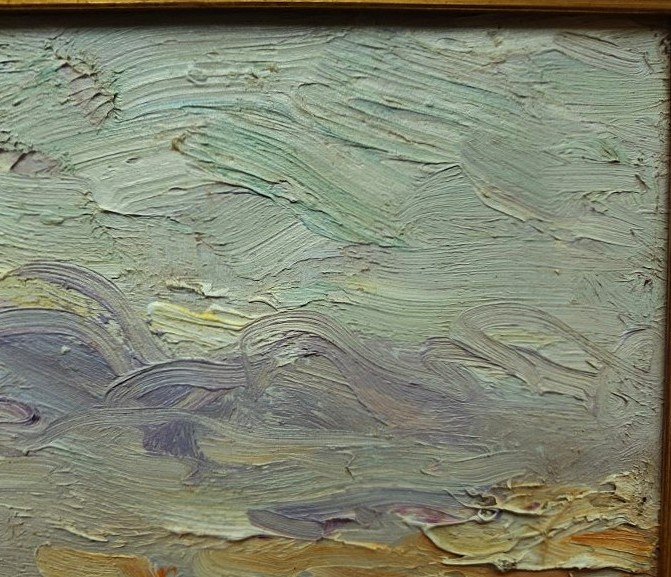 Gustave Madelain (1867–1944), Paris, Pont Des Arts, December 1929. Impressionist, Lebourg Genin-photo-4