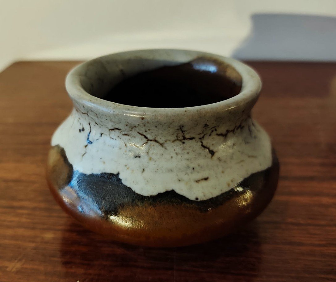 Paul Jeanneney (1861-1920) Vase en grès Art Nouveau vers 1900. Ecole de Carriès Grittel Puisaye-photo-2