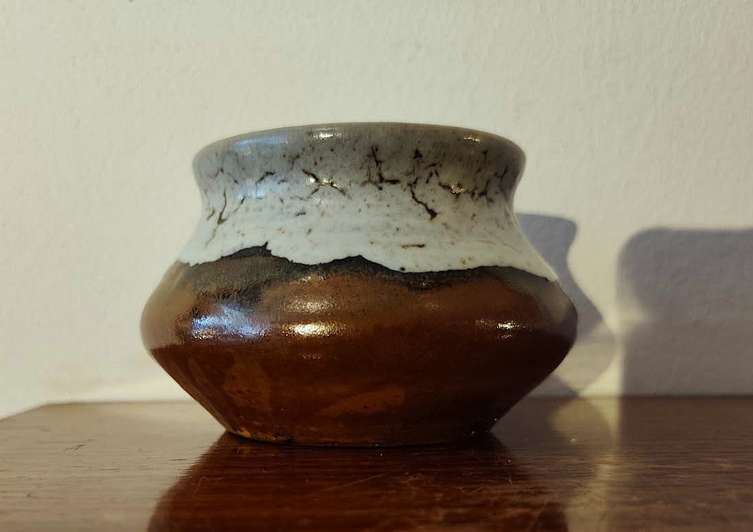 Paul Jeanneney (1861-1920) Vase en grès Art Nouveau vers 1900. Ecole de Carriès Grittel Puisaye-photo-2