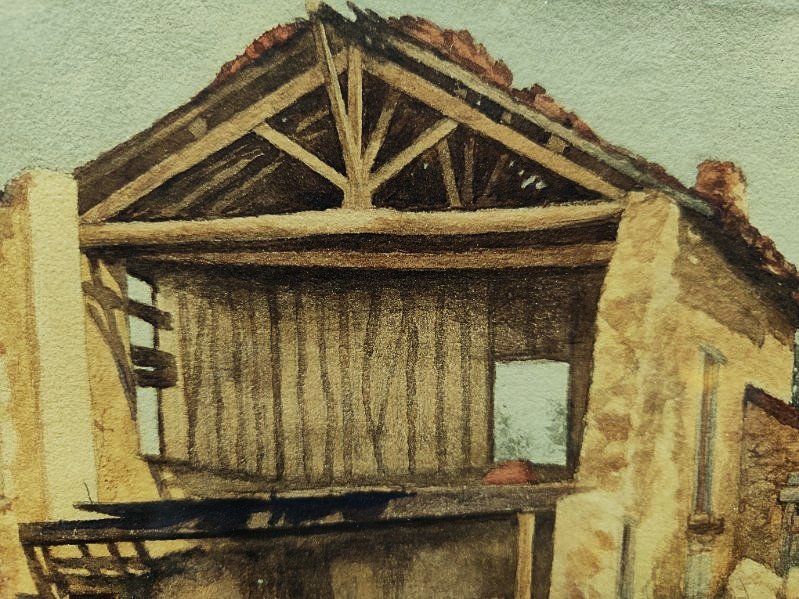 Adrien Palisson (1841–?) Ruined House, Limoges, 1888. Limousin, Courtot, Dubouché Museum-photo-4