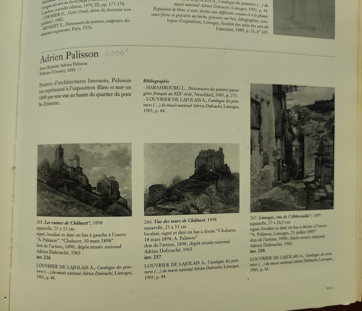 Adrien Palisson (1841–?) Ruined House, Limoges, 1888. Limousin, Courtot, Dubouché Museum-photo-7