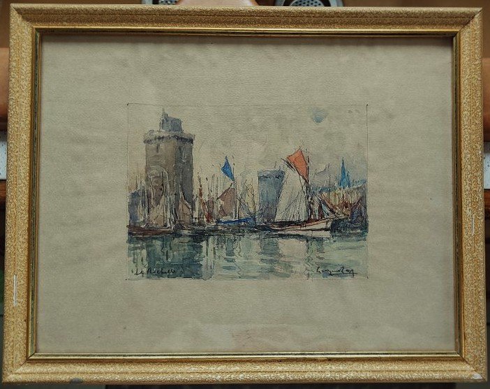 Georges Rose (1895-1951) 3 aquarelles, Melbourne 1937, Hong-Kong, La Rochelle. Australie Voyage-photo-4