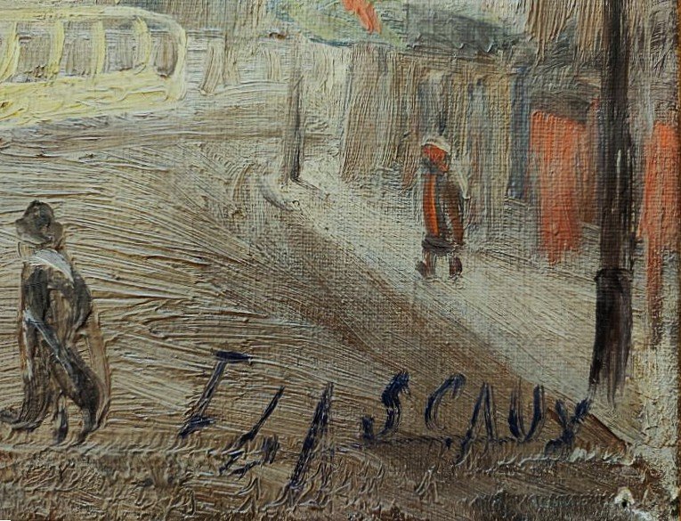 Elie Lascaux (1888-1969) La basilique de Saint-Denis ~1922. Naïf, Limoges, Kahnweiler, Leiris-photo-7