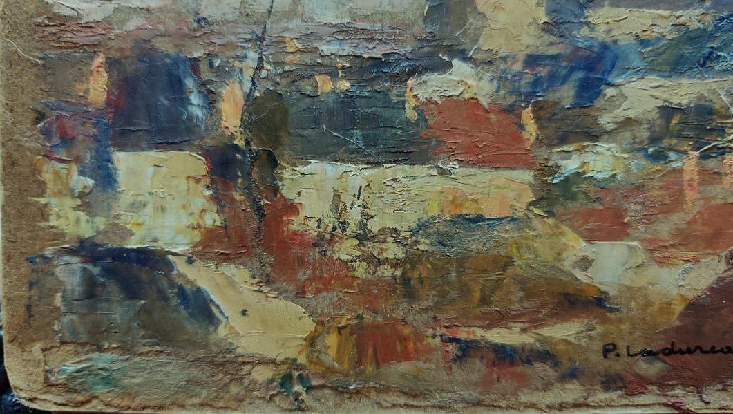 Pierre LADUREAU (1882-1974) Toits de Vendôme. Ecole de la Marne, Dunkerque, Guêry Bocquet Reims-photo-4