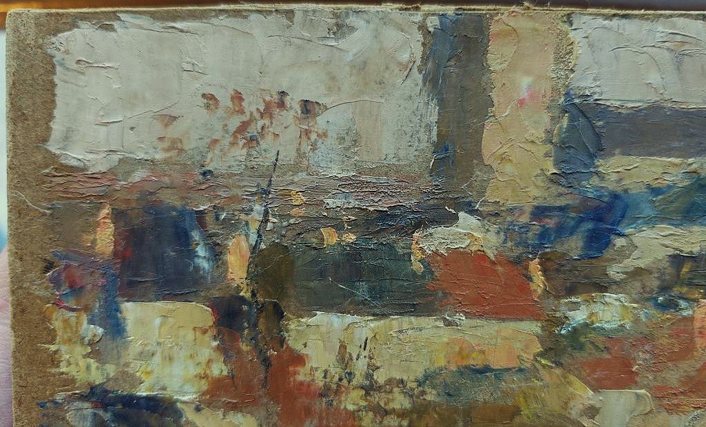 Pierre LADUREAU (1882-1974) Toits de Vendôme. Ecole de la Marne, Dunkerque, Guêry Bocquet Reims-photo-3