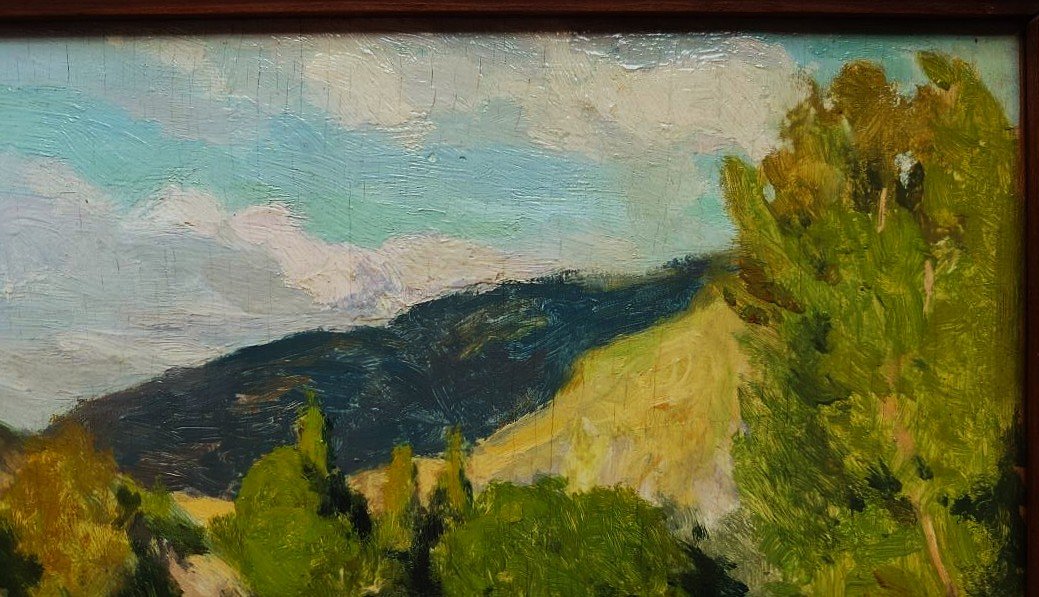 Charles Jaffeux (1902-1941) Baignade vers Champeaux Auvergne. Ecole de Murols Charreton Pérouse-photo-4