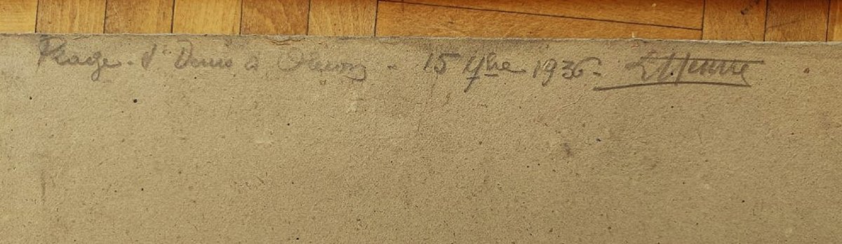 2 vues de l'île d'Oléron plage de Saint-Denis en 1936 signée à déchiffrer. Chevalier, Lessieux-photo-3