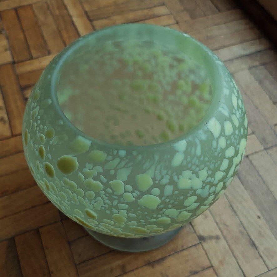 Georges Dumoulin (1882-1959) important vase en verre ~1930 + Val Saint Lambert. Marinot, Thuret-photo-4