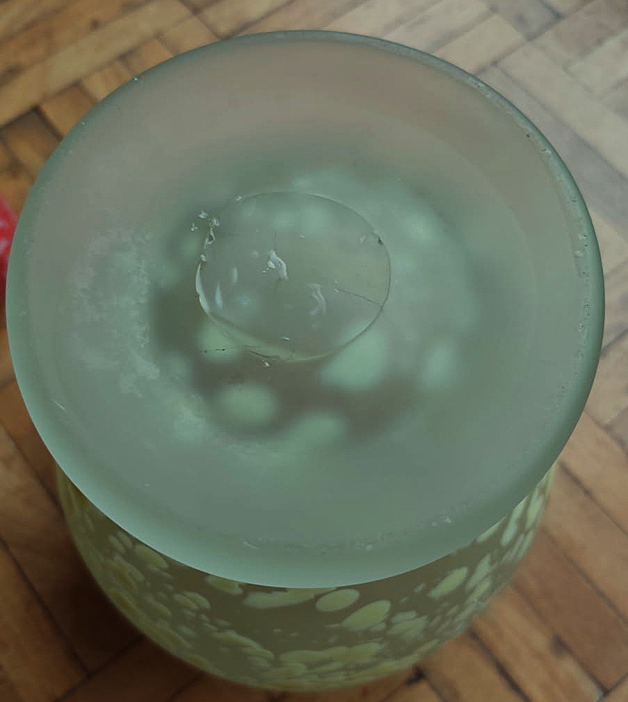 Georges Dumoulin (1882-1959) important vase en verre ~1930 + Val Saint Lambert. Marinot, Thuret-photo-4