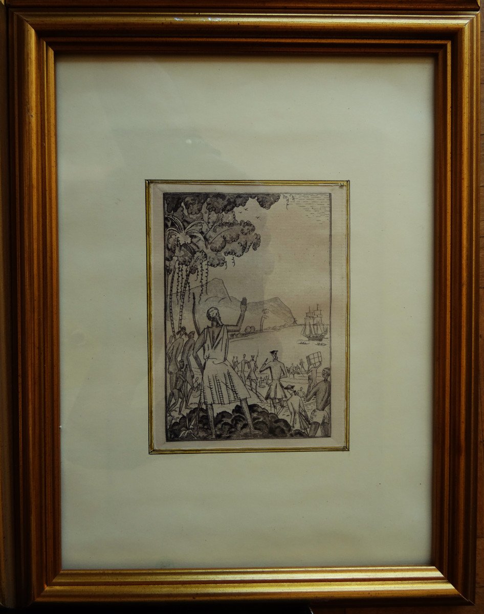 Jean Emile Laboureur (1877-1943) 5 Rare Engravings From 1912 And 1921. Nantes, Cubist, Brittany,-photo-5