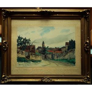 Raymond Renefer (1879-1957) "village View" Lebourg, Marquet, Mainssieux, Illustrator...