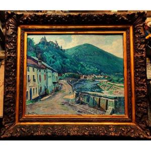 Henri Pailler (1876-1954) Animated View Luxembourg 1909. Crozant School Pupil Guillaumin Alluaud