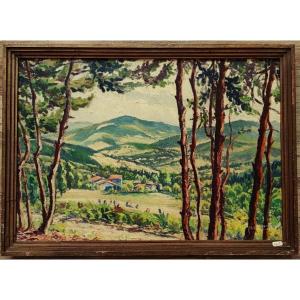Jean Margerit (1891-1974) Landscape Of Corrèze. Limousin, Brother Of Robert, Lobel Riche, Gasperi