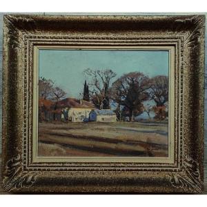 Paul Surtel (1893-1985) House Of The Painter In Quercy 1946. Crozant Provençale School. Maillaud