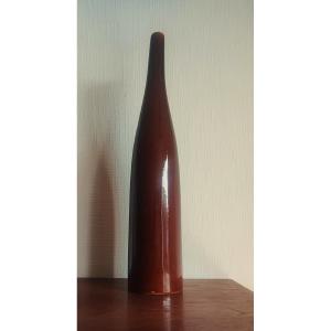 Grande bouteille en céramique v. 1950/1960 signée 44cm. Ruelland, Jouve, Gatard, Amado, Jolain
