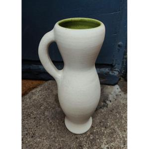 Pol Chambost (1906-1983) Grand vase à anse modèle 1016b vers 1954. Jouve, Gatard, Mado Jolain,