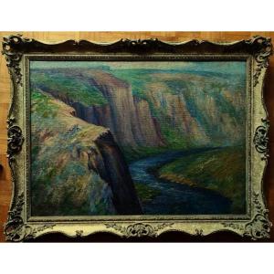 Wynford Dewhurst (1864-1941) Deep Valley, Creuse. Crozant, English Impressionist, Monet