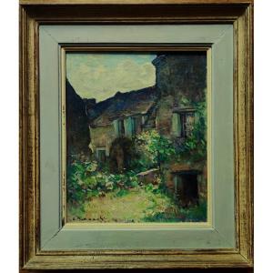 Edouard Bernaut (1890-1981) Village In Summer. Creuse, Dordogne. Crozant Montézin School, Romania