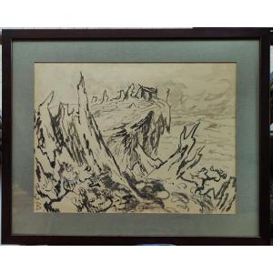 Alcide Le Beau (1873-1943) Le crépuscules des Dieux circa 1906, Wagner. Fauve Breton, Japonisme