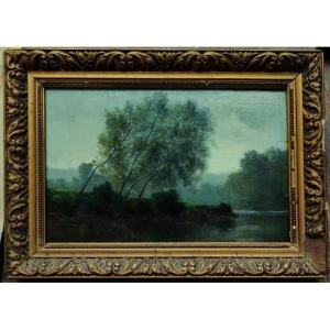 Charles Donzel (1824-1889) Riverside, Creuse, Limousin. 19th Century Crozant School, Corot...