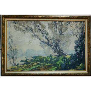Eugène Brouillard (1870–1950) *mist On The River*. Lyon School, Fauvist, Musée d'Orsay, Carrand