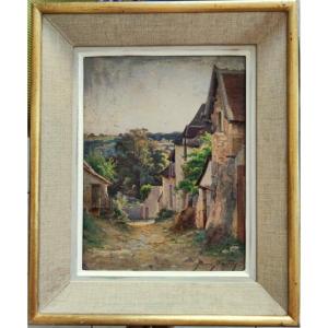 Pierre Ernest Ballue (1855–1928) Village In Creuse, Ca. 1900. School Of Crozant, Alluaud, Donzel