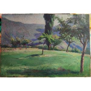Adolphe Faugeron (1866–1944) Saint-pierre-d'albigny, Savoie, 1916. Musée d'Orsay, Mountain, Calès