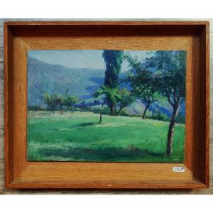 Adolphe Faugeron (1866–1944) Saint-pierre-d'albigny, Savoie, 1916. Musée d'Orsay, Mountain, Calès