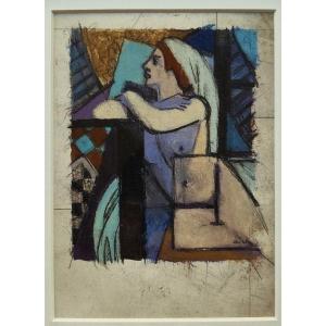 Léon Jouhaud (1874-1950) Nu cubiste ~1930 . Limoges, Bichet, Crozant, Rouard...