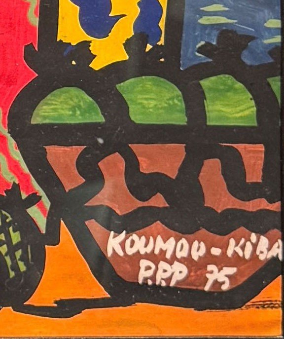 Gouache By Koumou Kibat 1975-photo-2