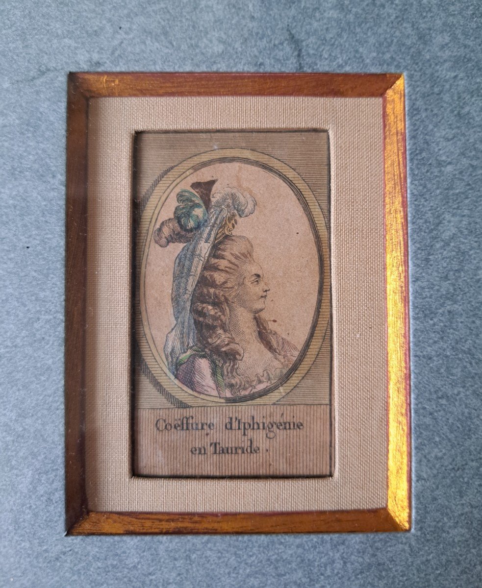 18th Century Hairstyle Fashion Engraving-photo-2