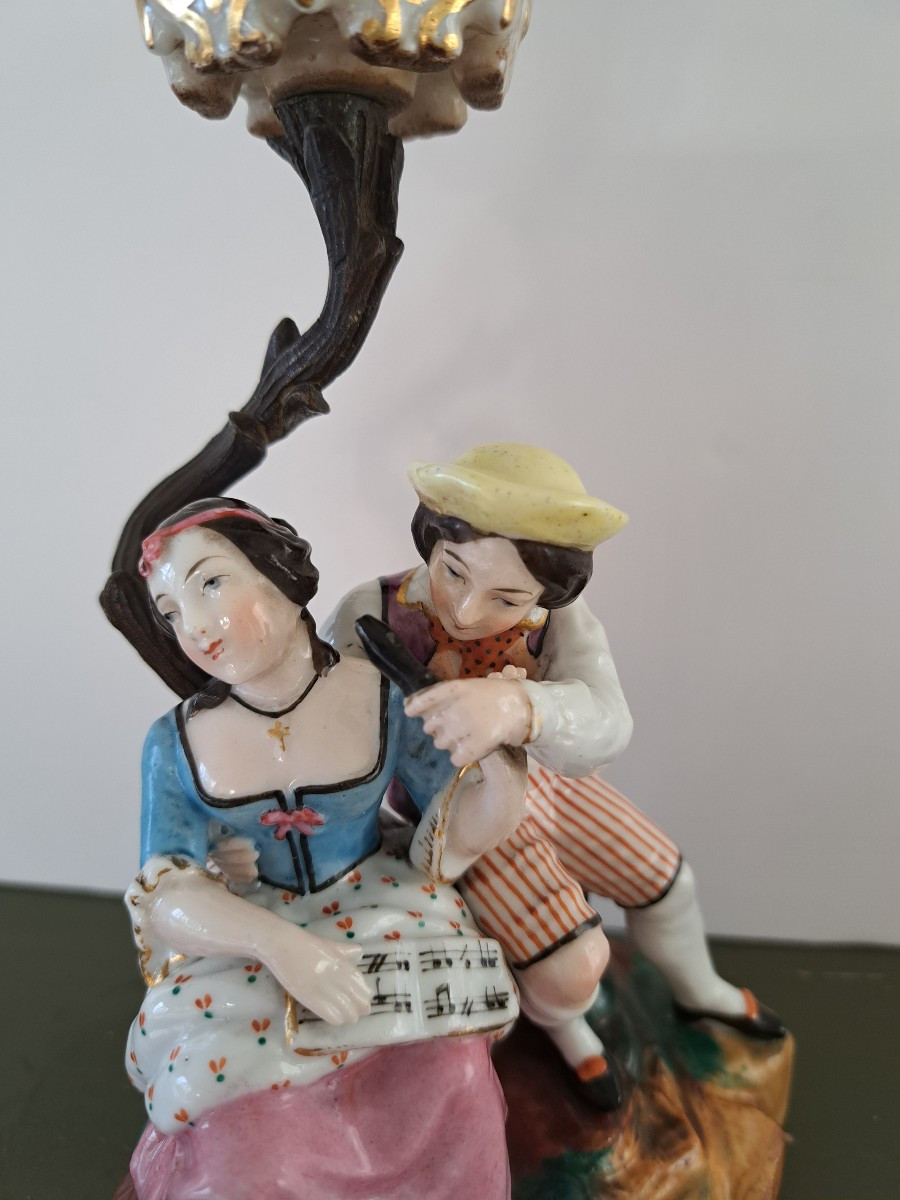 Paris Porcelain Couple Under A Lantern-photo-4