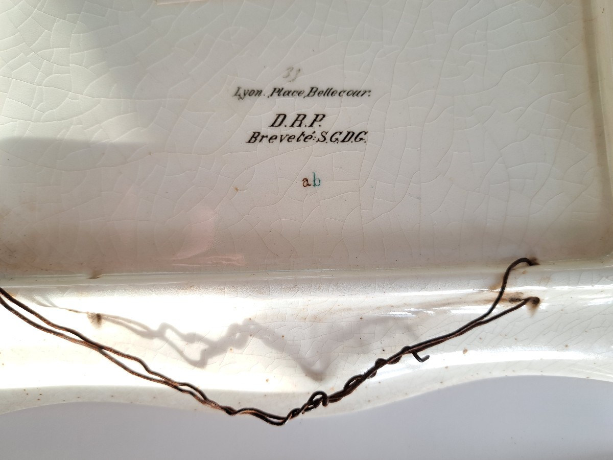 paire de plat  photolithographes représentant la ville de Lyon-photo-3