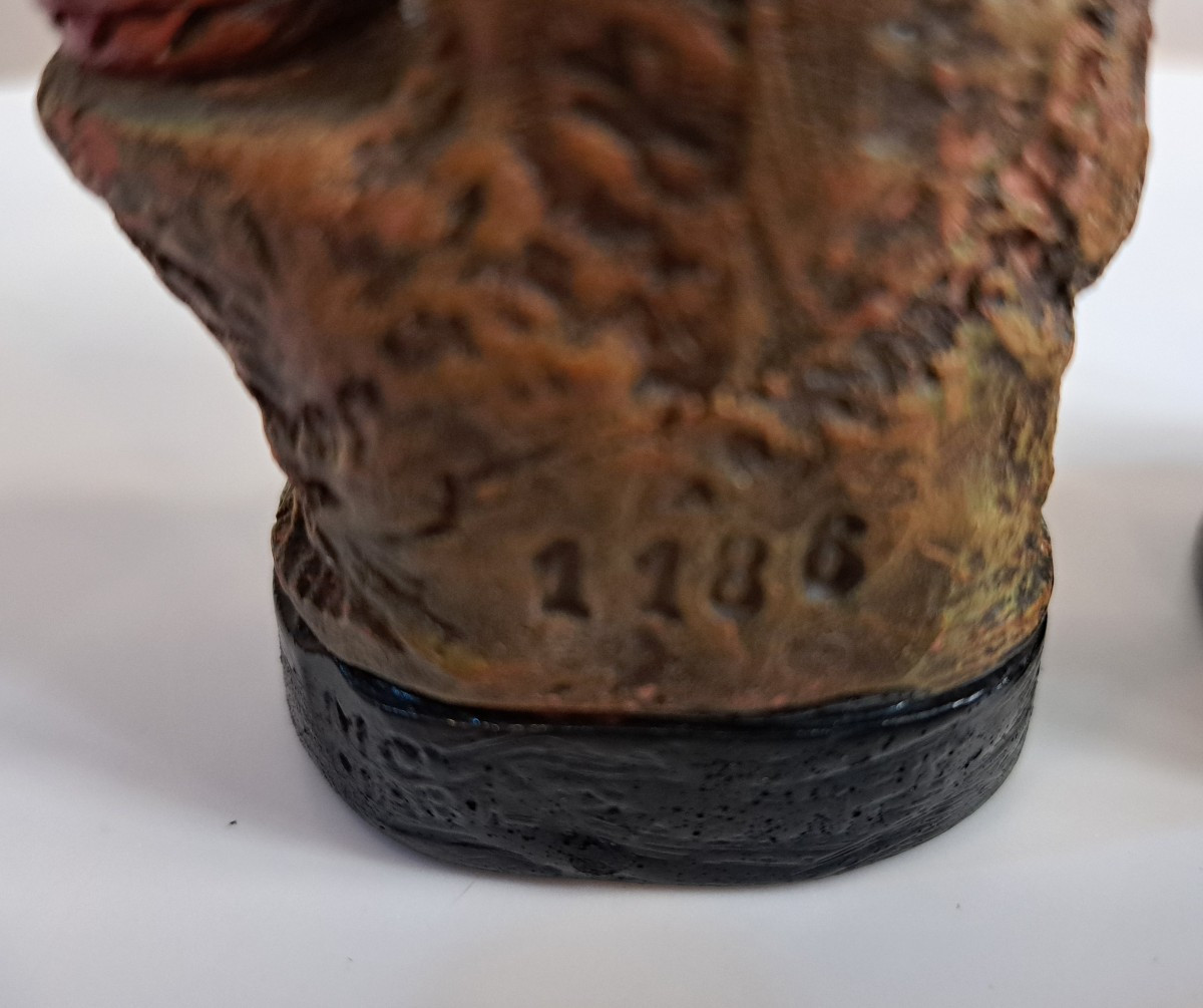 Terracotta Fishing Couple Moynet Mabilat-photo-4