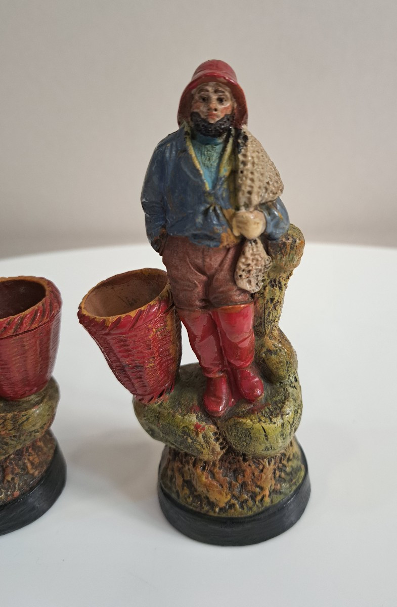 Terracotta Fishing Couple Moynet Mabilat-photo-1