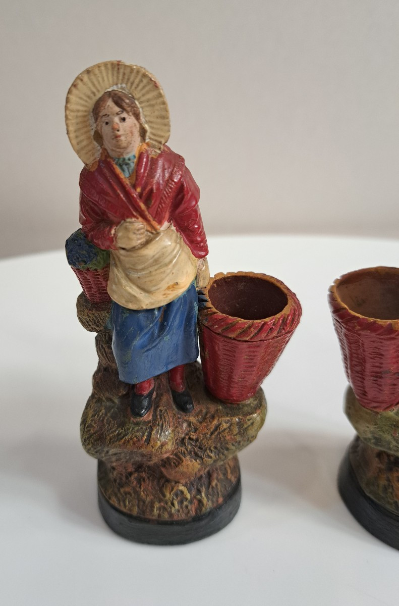 Terracotta Fishing Couple Moynet Mabilat-photo-2