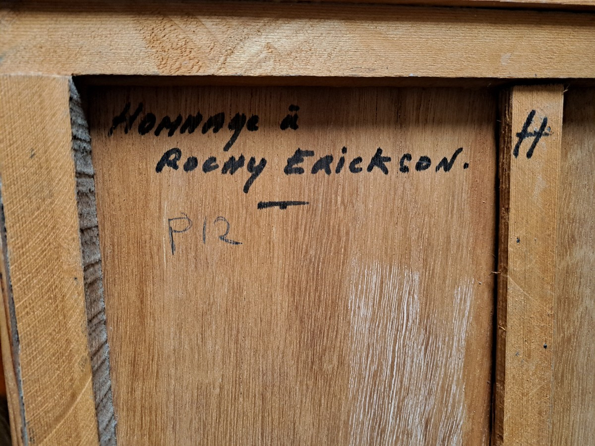 Painting By Bernard Privas, Mixed Media, 1988-photo-3